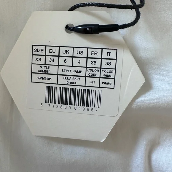 NWT REVOLVE OW Collection Ellie T-Shirt Boyfriend Dress White size XS - Picture 10 of 15